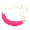Rose Gold Color Plated Alloy Acrylic Necklace