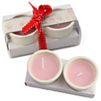 Rose Scented Tealight Candles Thanksiving Feedback A Pair Pink