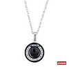 Rotundity Stainless Steel Crystal USB2.0 Flash Drive Necklace (256MB)
