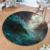 Round 5mm Area Rugs Machine Made Polyster Non Skid Modern 3D miniinthebox