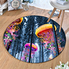 Round 5mm Area Rugs Machine Made Polyster Non Skid Modern 3D miniinthebox