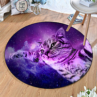 Round 5mm Area Rugs Machine Made Polyster Non Skid Modern 3D miniinthebox