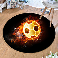 Round 5mm Area Rugs Machine Made Polyster Non Skid Modern 3D miniinthebox