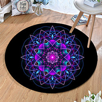 Round 5mm Area Rugs Machine Made Polyster Non Skid Modern 3D miniinthebox