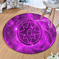 Round 5mm Area Rugs Machine Made Polyster Non Skid Modern 3D miniinthebox