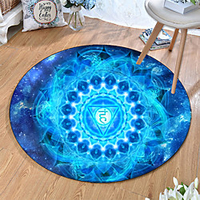 Round 5mm Area Rugs Machine Made Polyster Non Skid Modern 3D miniinthebox
