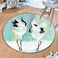 Round 5mm Area Rugs Machine Made Polyster Non Skid Modern 3D miniinthebox
