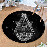 Round 5mm Area Rugs Machine Made Polyster Non Skid Modern 3D miniinthebox