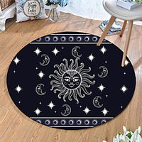 Round 5mm Area Rugs Machine Made Polyster Non Skid Modern 3D miniinthebox