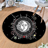 Round 5mm Area Rugs Machine Made Polyster Non Skid Modern 3D miniinthebox