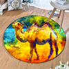 Round 5mm Area Rugs Machine Made Polyster Non Skid Modern 3D miniinthebox