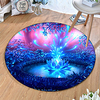 Round 5mm Area Rugs Machine Made Polyster Non Skid Modern 3D miniinthebox
