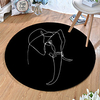 Round 5mm Area Rugs Machine Made Polyster Non Skid Modern 3D miniinthebox