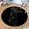Round 5mm Area Rugs Machine Made Polyster Non Skid Modern 3D miniinthebox