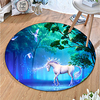 Round 5mm Area Rugs Machine Made Polyster Non Skid Modern 3D miniinthebox