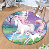 Round 5mm Area Rugs Machine Made Polyster Non Skid Modern 3D miniinthebox