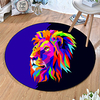 Round 5mm Area Rugs Machine Made Polyster Non Skid Modern 3D miniinthebox