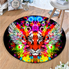 Round 5mm Area Rugs Machine Made Polyster Non Skid Modern 3D miniinthebox