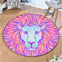 Round 5mm Area Rugs Machine Made Polyster Non Skid Modern 3D miniinthebox