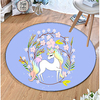 Round 5mm Area Rugs Machine Made Polyster Non Skid Modern 3D miniinthebox