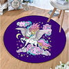 Round 5mm Area Rugs Machine Made Polyster Non Skid Modern 3D miniinthebox