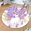 Round 5mm Area Rugs Machine Made Polyster Non Skid Modern 3D miniinthebox