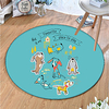Round 5mm Area Rugs Machine Made Polyster Non Skid Modern 3D miniinthebox