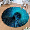 Round 5mm Area Rugs Machine Made Polyster Non Skid Modern 3D miniinthebox