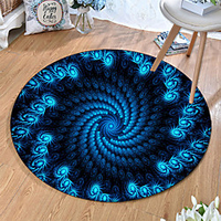 Round 5mm Area Rugs Machine Made Polyster Non Skid Modern 3D miniinthebox