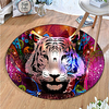 Round 5mm Area Rugs Machine Made Polyster Non Skid Modern 3D miniinthebox