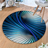 Round 5mm Area Rugs Machine Made Polyster Non Skid Modern 3D miniinthebox