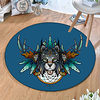 Round 5mm Area Rugs Machine Made Polyster Non Skid Modern 3D miniinthebox