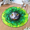 Round 5mm Area Rugs Machine Made Polyster Non Skid Modern 3D miniinthebox