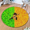 Round 5mm Area Rugs Machine Made Polyster Non Skid Modern 3D miniinthebox