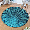 Round 5mm Area Rugs Machine Made Polyster Non Skid Modern 3D miniinthebox