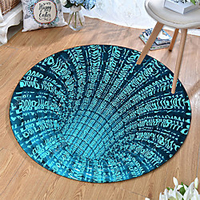 Round 5mm Area Rugs Machine Made Polyster Non Skid Modern 3D miniinthebox