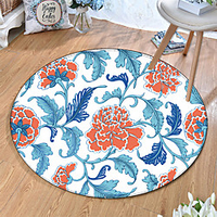 Round 5mm Area Rugs Machine Made Polyster Non Skid Modern 3D miniinthebox