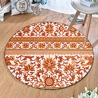 Round 5mm Area Rugs Machine Made Polyster Non Skid Modern 3D miniinthebox