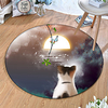 Round 5mm Area Rugs Machine Made Polyster Non Skid Modern 3D miniinthebox