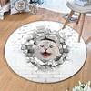 Round 5mm Area Rugs Machine Made Polyster Non Skid Modern 3D miniinthebox