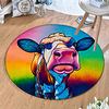 Round 5mm Area Rugs Machine Made Polyster Non Skid Modern 3D miniinthebox