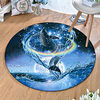 Round 5mm Area Rugs Machine Made Polyster Non Skid Modern 3D miniinthebox