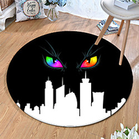 Round 5mm Area Rugs Machine Made Polyster Non Skid Modern 3D miniinthebox