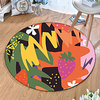 Round 5mm Area Rugs Machine Made Polyster Non Skid Modern 3D miniinthebox