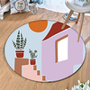 Round 5mm Area Rugs Machine Made Polyster Non Skid Modern 3D miniinthebox