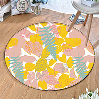 Round 5mm Area Rugs Machine Made Polyster Non Skid Modern 3D miniinthebox