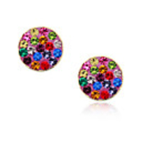 Round Diamond Ear Studs