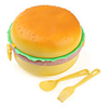 Round Hamburger Lunch Box