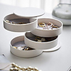 Round Jewelry Box - Black,  White,  Pink 10 cm 10 cm 10 cm / Women