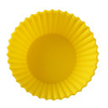 Round Silicone Mould for DIY Cake/Muffin/Cupcake/Soap,  Yellow